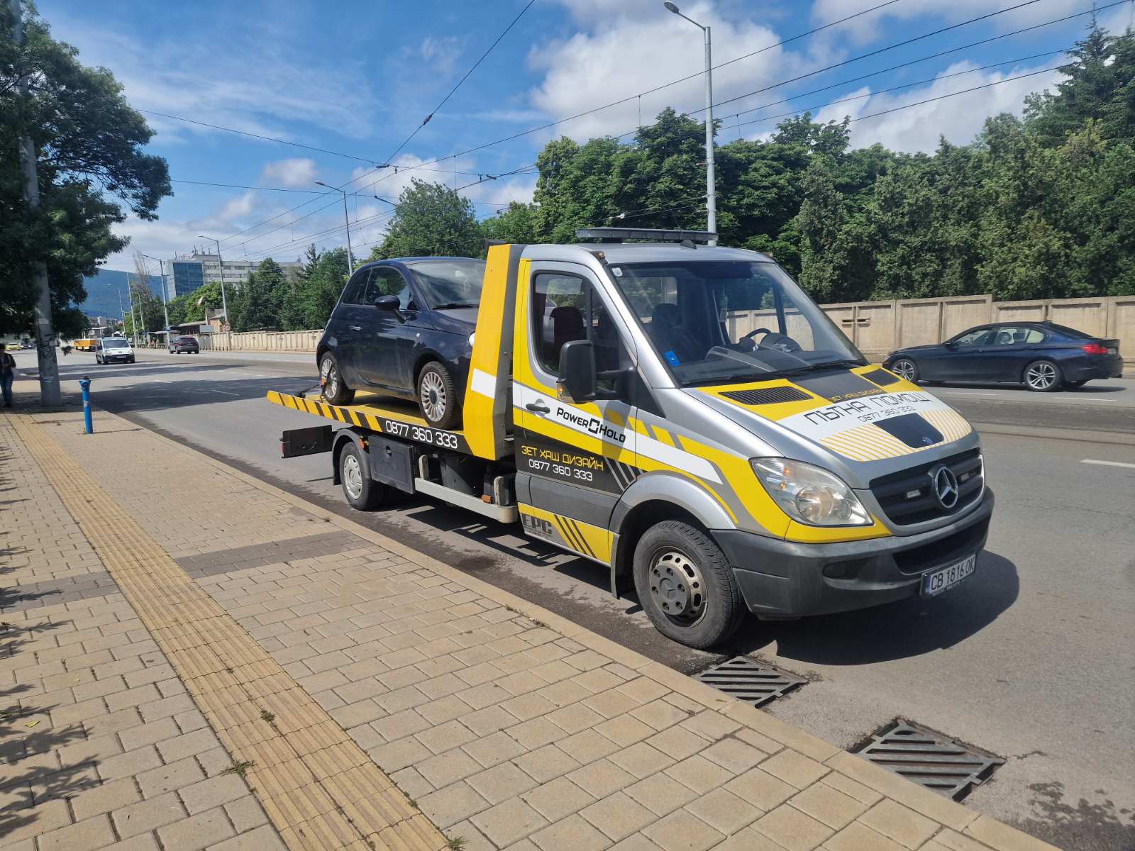 Репатрак EPC транспортира Fiat 500